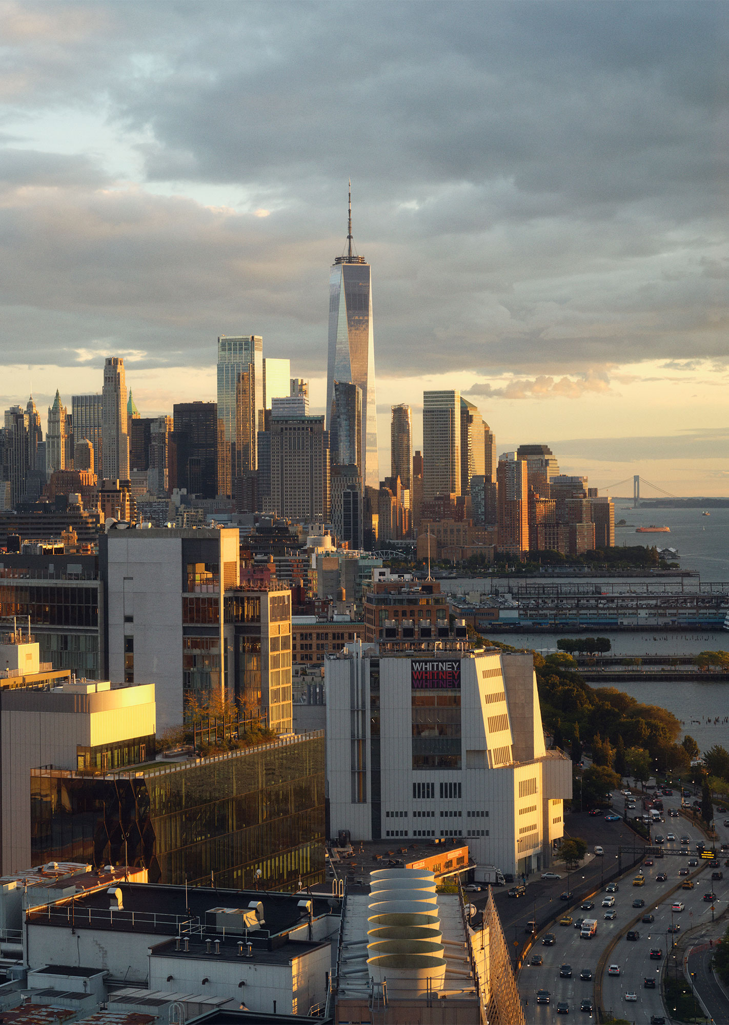 New York City on the Hudson River